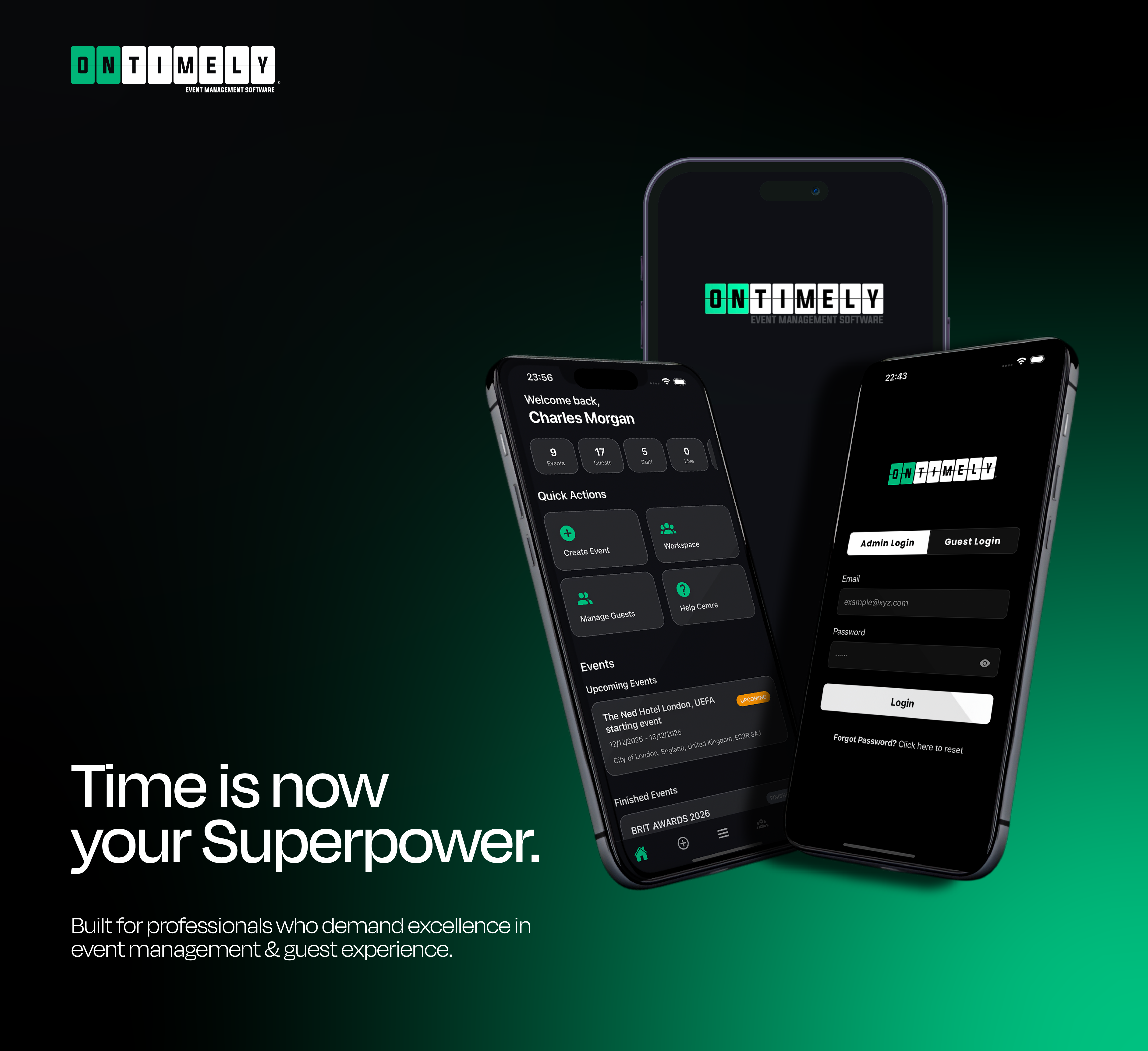 OnTimely platform interface